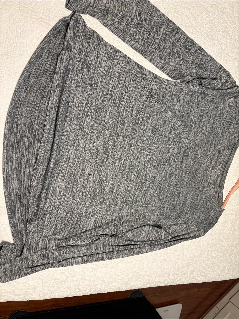 Danskin Gray Heather Long Sleeve Top